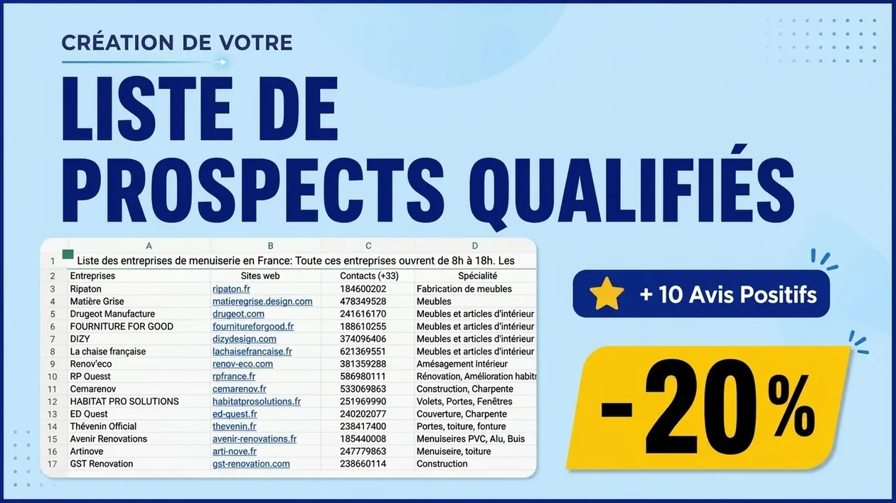 I will create your list of qualified prospects